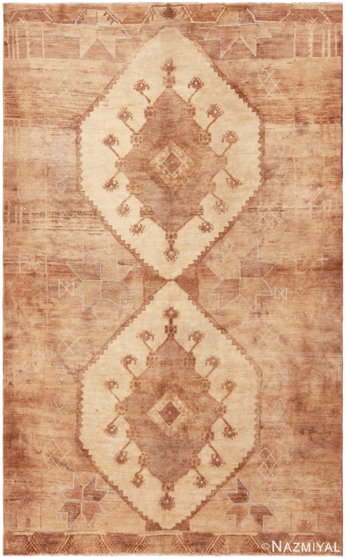 Nomadic Design Vintage Turkish Kars Area Rug 72300 By Nazmiyal Antique Rugs