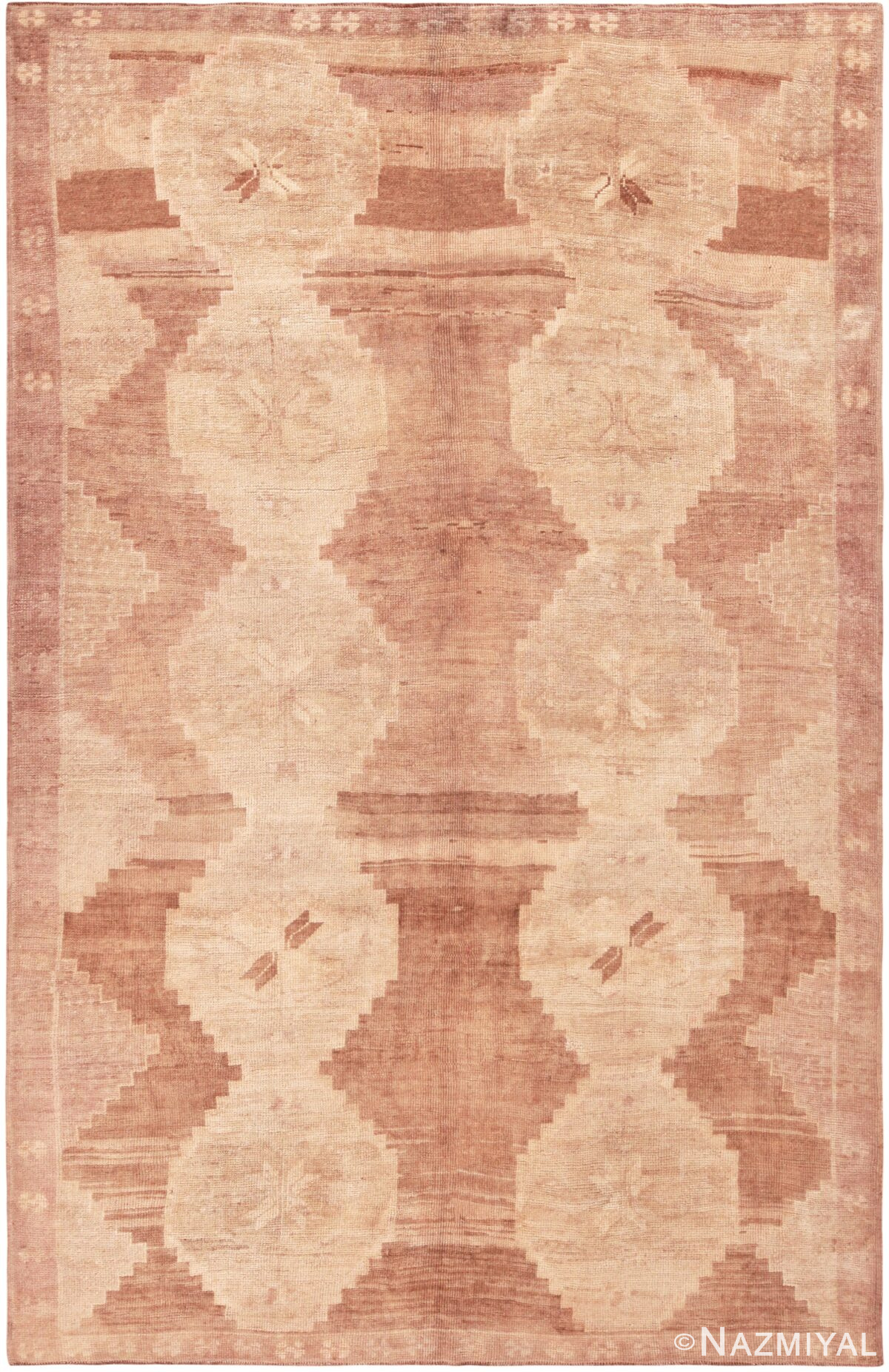 Room Size Decorative Vintage Turkish Kars Area Rug 72284 by Nazmiyal Antique Rugs