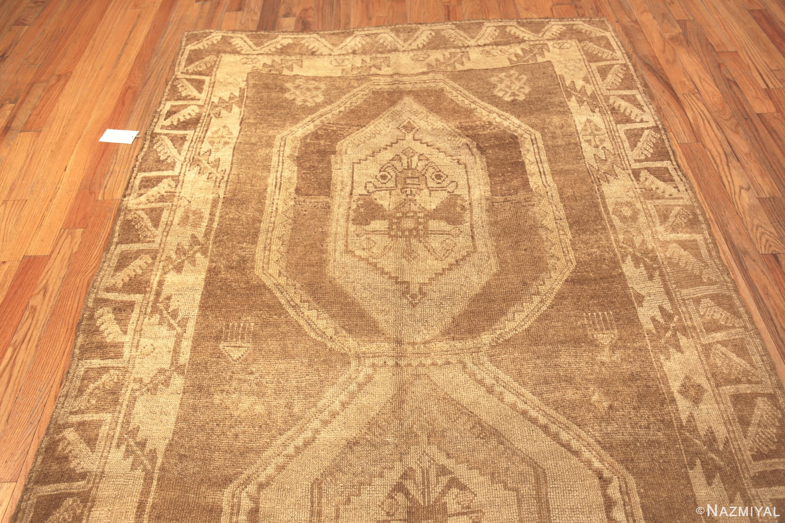 Whole View Of Geometric Decorative Tribal Vintage Turkish Kars Rug 72299 by Nazmiyal Antique Rugs