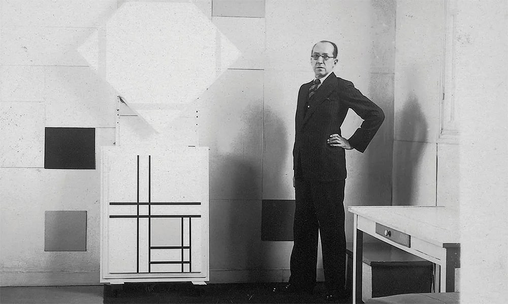 Image of Artist Piet Mondrian by Nazmiyal