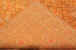 Back Of Geometric Antique Spanish Rust Color Area Rug 71247 by Nazmiyal Antique Rugs