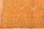 Corner Of Geometric Antique Spanish Rust Color Area Rug 71247 by Nazmiyal Antique Rugs