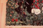 Corner Of Vintage Scandinavian Gustav Klimt Floral Rug 72313 By Nazmiyal Antique Rugs