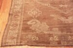 Corner Of Vintage Turkish Kars Geometric Medallion Rug 72297 By Nazmiyal Antique Rugs