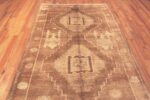 Detail Of Long And Narrow Geometric Caucasian Style Turkish Kars Vintage Rug 72295 By Nazmiyal Antique Rugs