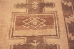 Detail Of Room Size Earthy Tones Geometric Vintage Kars Rugs From Turkey 72294 by Nazmiyal Antique Rugs