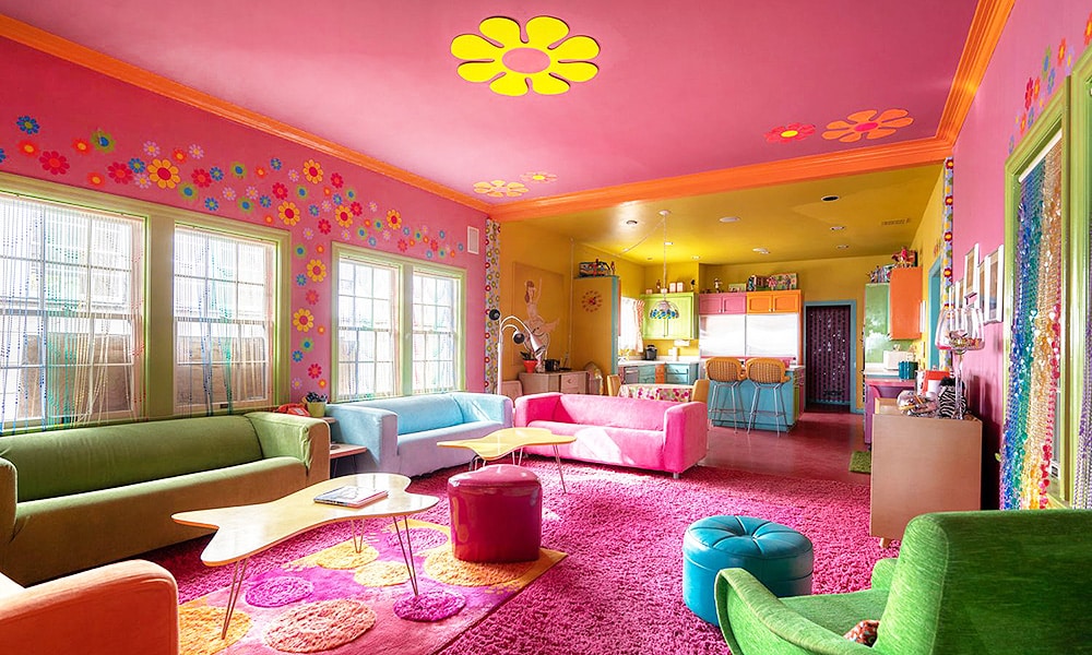 A Pink Barbiecore Barbie Beach House Interior Design Pink Barbiecore Barbie Beach House Interior Design by Nazmiyal Antique Rugs