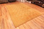 Side View Of Geometric Antique Spanish Rust Color Area Rug 71247 by Nazmiyal Antique Rugs