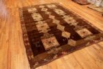 Side Of Oriental Vintage Turkish Kars Signed Rug 72288 by Nazmiyal Antique Rugs