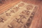Side Of Room Size Earthy Tones Geometric Vintage Kars Rugs From Turkey 72294 by Nazmiyal Antique Rugs