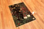 Side Of Vintage Scandinavian Gustav Klimt Floral Rug 72313 By Nazmiyal Antique Rugs