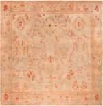Square Antique Turkish Oushak Rug 71698 by Nazmiyal Antique Rugs