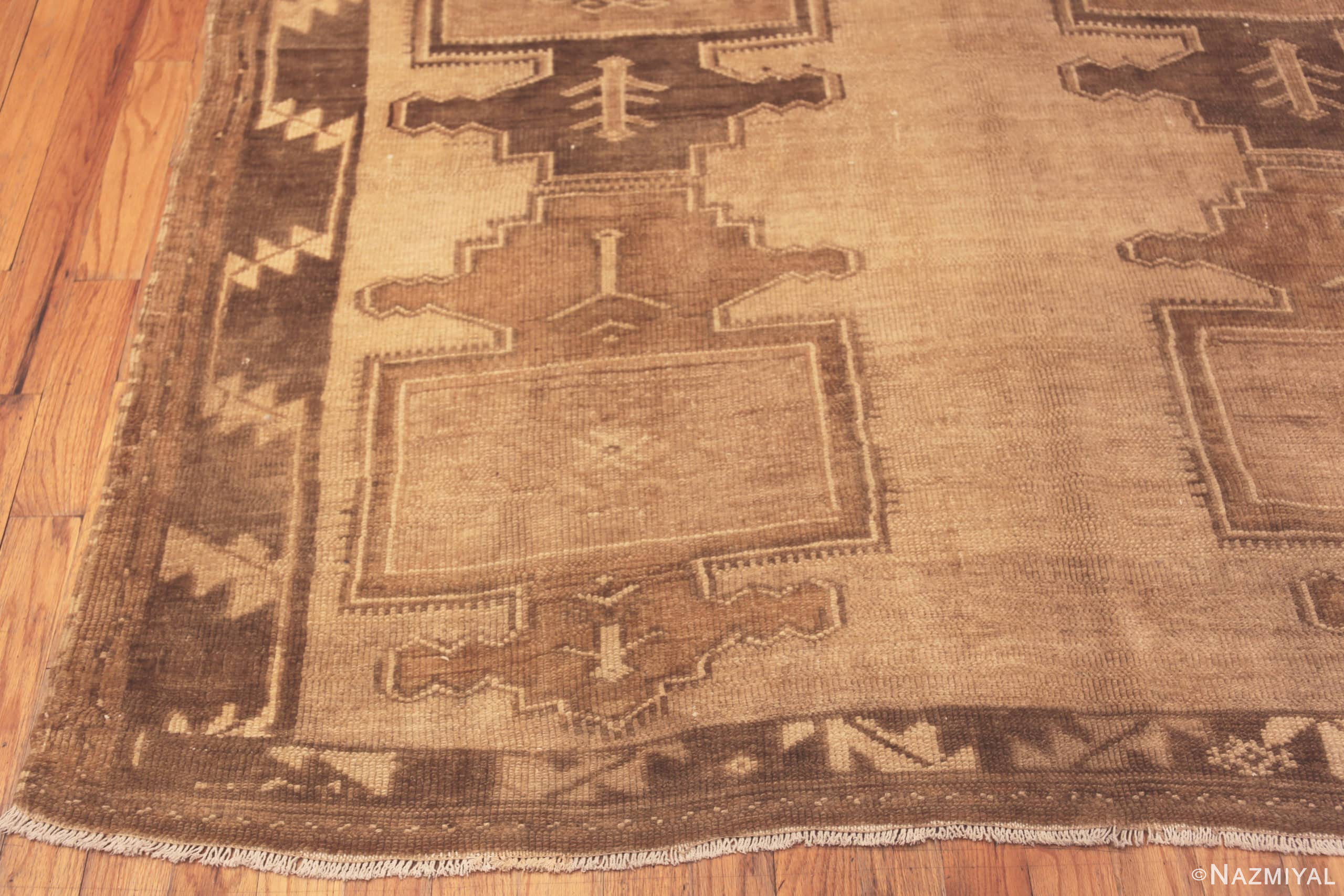 Corner Of Room Size Earthy Tones Geometric Vintage Kars Rugs From Turkey 72294 by Nazmiyal Antique Rugs