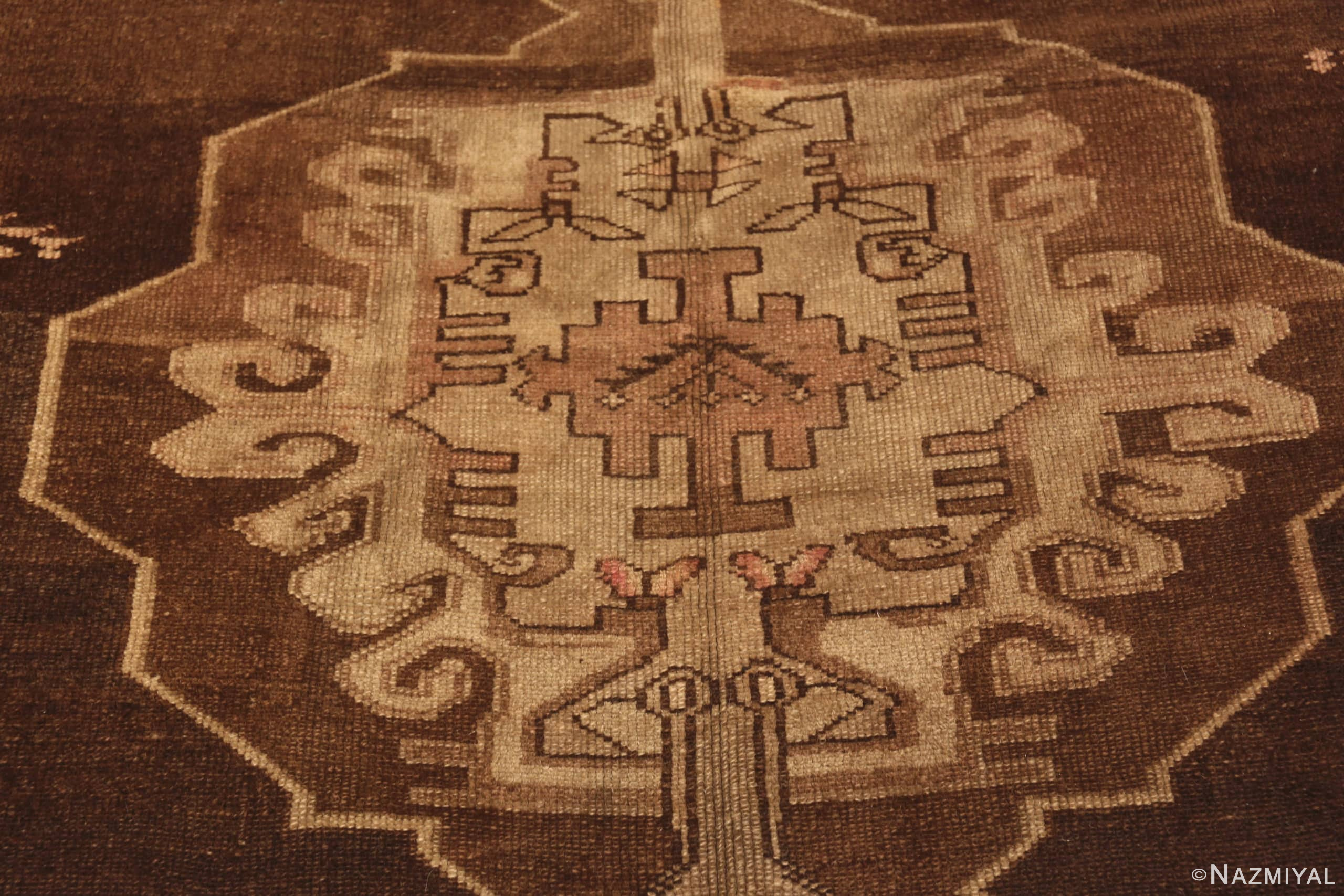 Detail Of Oriental Geometric Vintage Turkish Kars Gallery Size Rug 72303 By Nazmiyal Antique Rugs