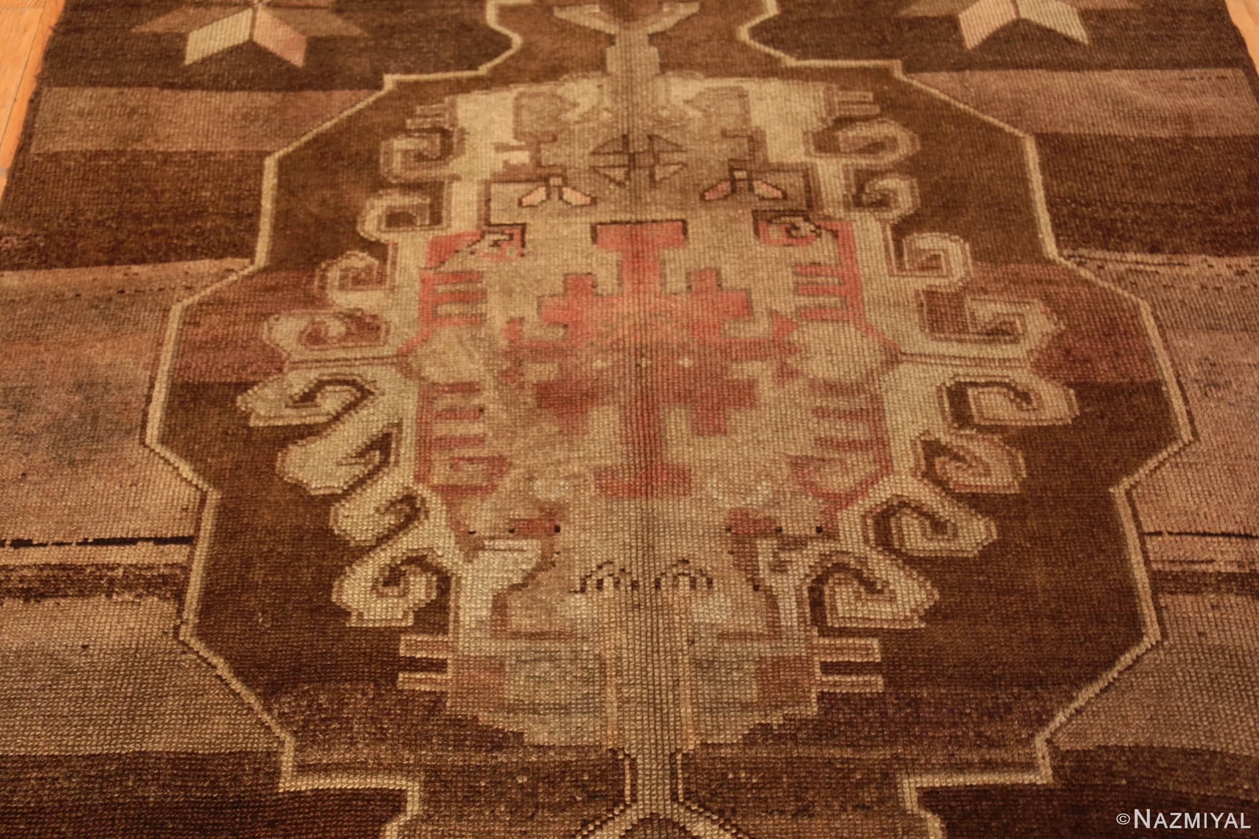 Detailed Of Oriental Geometric Vintage Turkish Kars Gallery Size Rug 72303 By Nazmiyal Antique Rugs