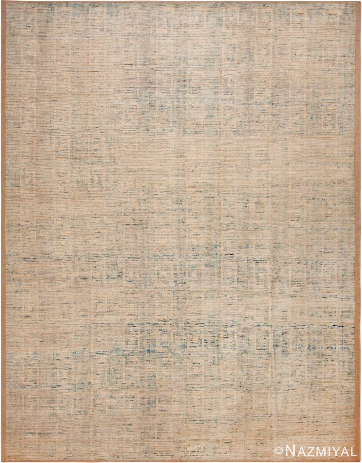 Large Neutral Color Modern Minimalist Rug 72276 by Nazmiyal Antique Rugs