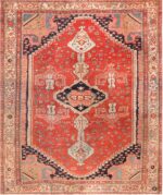 Antique Persian Serapi Area Rug 71440 by Nazmiyal Antique Rugs