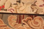 Back Of Floral Antique American Hooked Rug 72414 by Nazmiyal Antique Rugs