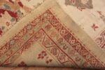 Back Of Oversized Luxurious Ivory Antique Persian Ziegler Sultanabad Rug 72353 by Nazmiyal Antique Rugs
