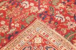 Back Of Small Scatter Size Red Antique Persian Kerman Rug 72409 by Nazmiyal Antique Rugs
