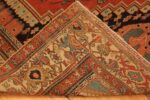 Back Of Antique Persian Serapi Area Rug 71440 by Nazmiyal Antique Rugs