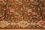 Border Of Floral Antique English Needlepoint Rug 3000 by Nazmiyal Antique Rugs