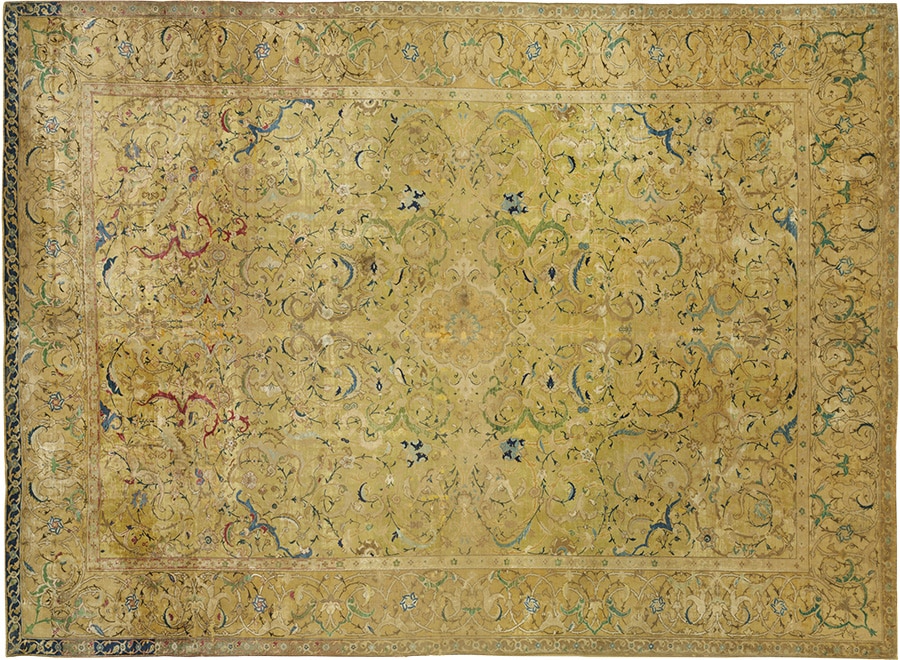 Christie's Doris Duke Silk Isfahan carpet - 5th Most Expensive Rug In The World Christie's Doris Duke Silk Isfahan carpet - 5th Most Expensive Rug In The World - Nazmiyal