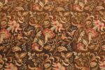 Detail Of Floral Antique English Needlepoint Rug 3000 by Nazmiyal Antique Rugs