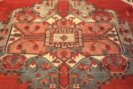 Detail Of Geometric Antique Serapi Persian Area Rug 72254 by Nazmiyal Antique Rugs