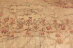 Detail Of Rare Square Size Antique Lion Motif Ukrainian Rug 72387 by Nazmiyal Antique Rugs
