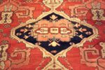 Detail Of Antique Persian Serapi Area Rug 71440 by Nazmiyal Antique Rugs