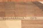 Detailed Of Vintage Finish Pirkko Hammarberg Textile Kilim 72335 by Nazmiyal Antique Rugs