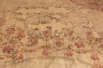 Details Of Rare Square Size Antique Lion Motif Ukrainian Rug 72387 by Nazmiyal Antique Rugs
