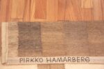 Details Of Vintage Finish Pirkko Hammarberg Textile Kilim 72335 by Nazmiyal Antique Rugs