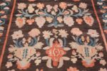 Field Of Antique Brown Floral Flat Woven Bessarabian Kilim Rug 72405 by Nazmiyal Antique Rugs