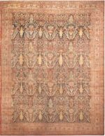 Fine Large Cypress Tree Vase Design Antique Persian Tabriz Rug 72427 by Nazmiyal Antique Rugs