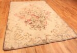 Full View Of Floral Antique American Hooked Rug 72414 by Nazmiyal Antique Rugs
