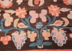 Grapes Antique Brown Floral Flat Woven Bessarabian Kilim Rug 72405 by Nazmiyal Antique Rugs