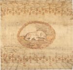 Rare Square Size Antique Lion Motif Ukrainian Rug 72387 by Nazmiyal Antique Rugs