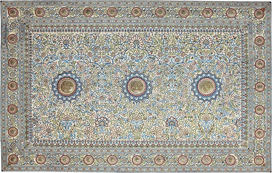 Sotheby's Pearl Carpet of Baroda - 4th Most Expensive Rug In The World Sotheby's Pearl Carpet of Baroda - 4th Most Expensive Rug In The World - Nazmiyal