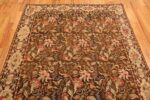 Whole View Of Floral Antique English Needlepoint Rug 3000 by Nazmiyal Antique Rugs