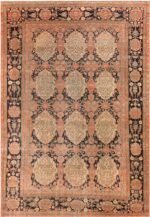Antique Persian Mohtashem Kashan Rug 72478 by Nazmiyal Antique Rugs
