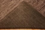 Back Of Abstract Earthy Tone Modern Contemporary Central Asian Rug 11534 by Nazmiyal Collection