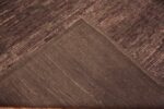 Back Of Brown Tone Minimalist Contemporary Area Rug 11533 by Nazmiyal Collection