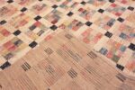 Back Of Contemporary Central Asian Geometric Colorful Area Rug 11411 by Nazmiyal Antique Rugs