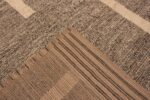 Back Of Large Chic Contemporary Brown Central Asian Rug 11816 by Nazmiyal Antique Rugs