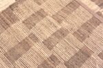Back Of Large Ivory Geometric Design Central Asian Rug 11814 by Nazmiyal Antique Rugs