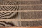 Border Of Large Chic Contemporary Brown Central Asian Rug 11816 by Nazmiyal Antique Rugs