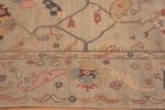 Border Of Modern Turkish Oushak Design Area Rug 11386 by Nazmiyal Antique Rugs