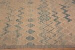 Border Of Oversized Zigzag Design Modern Central Asian Rug 11848 by Nazmiyal Antique Rugs
